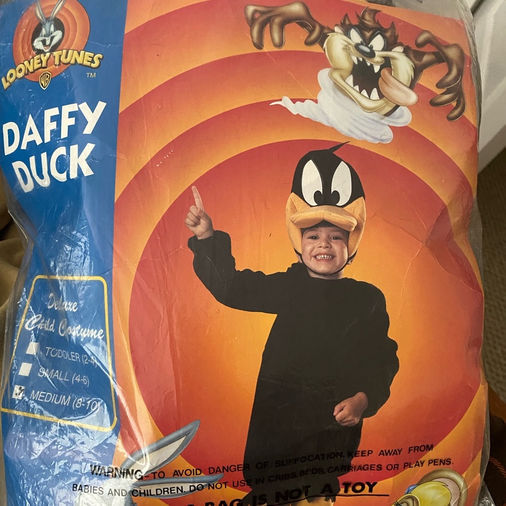 Looney Tunes Kids (Youth) Daffy Duck Costume - SZ 8-10